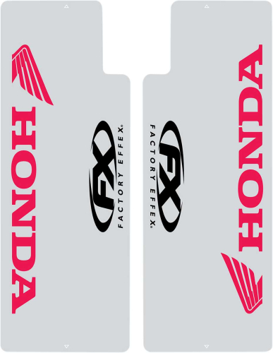 Factory Effex - Factory Effex Clear Upper Fork Graphics - Honda - Red - 06-38302