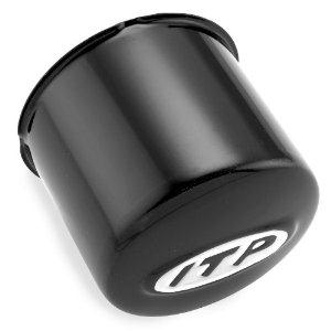 ITP - ITP Delta Steel Wheel Center Cap - 4/110 Bolt Pattern - Black - SM130B
