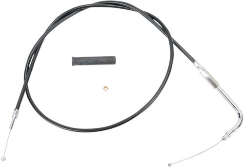 Drag Specialties - Drag Specialties Alternative Length Black Vinyl Throttle Cable - 43 1/2in. - 4332104B