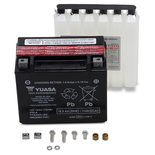 Yuasa - Yuasa High Performance Maintenance Free Battery - YTX20HL-BS-PW - YUAM620BH-PW