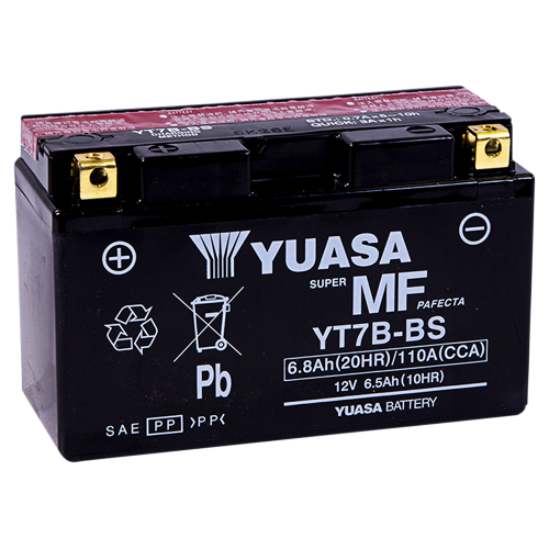 Yuasa - Yuasa Maintenance Free Battery - YT7B-BS - YUAM62T7B