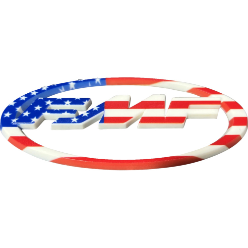 FMF Racing - FMF Racing Sticker FMF Logo Decal - Red/White/Blue - 014853