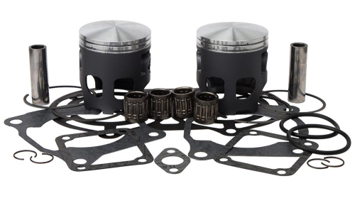 Vertex - Vertex Cast Replica Top End Piston Kit - 2.00mm Oversize to 65.95mm, Standard Compression - VTK23607200