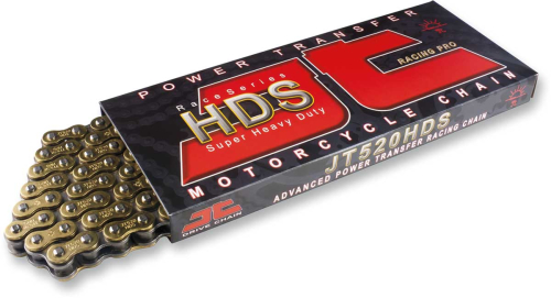JT Drive Chain - JT Drive Chain 520 HDR Race Series Ultimate Competition Chain - 114 Links - Natural - JTC520HDS114SL