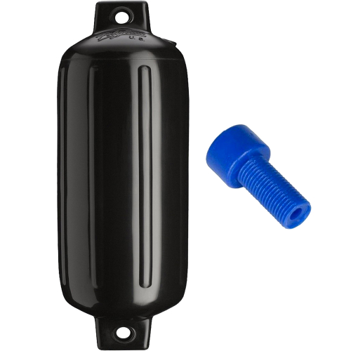 Polyform U.S. - Polyform G-6 Twin Eye Fender 11" x 30" - Black w/Air Adapter