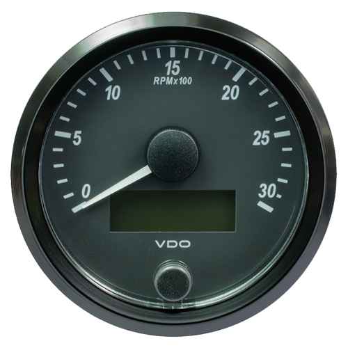 VDO - VDO SingleViu 80mm (3-1/8") Tachometer - 3000 RPM
