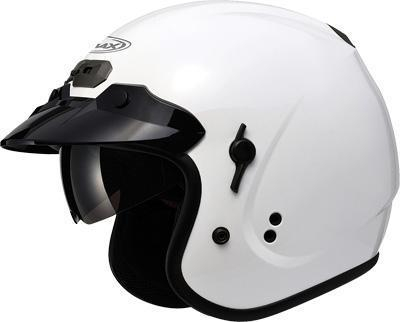 G-Max - G-Max GM32S Solid Helmet - G1320085 - Pearl White - Medium