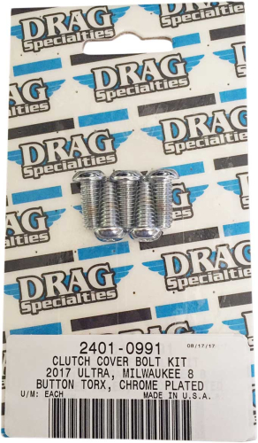 Drag Specialties - Drag Specialties Clutch Cover Bolt Kit - Smooth Button Head Torx - 2401-0991