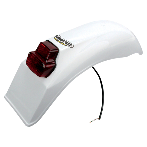 UFO Plastics - UFO Plastics Universal Enduro Rear Fender - White - ME08026W