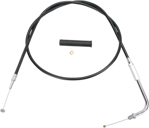 Drag Specialties - Drag Specialties Alternative Length Black Vinyl Throttle Cable for Custom Height/Width Handlebars - 48in. - 4330348