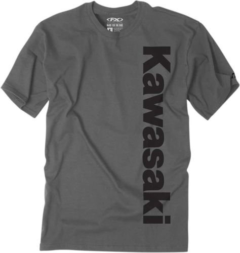 Factory Effex - Factory Effex Kawasaki Vertical T-Shirt - 24-87104 - Charcoal - Large
