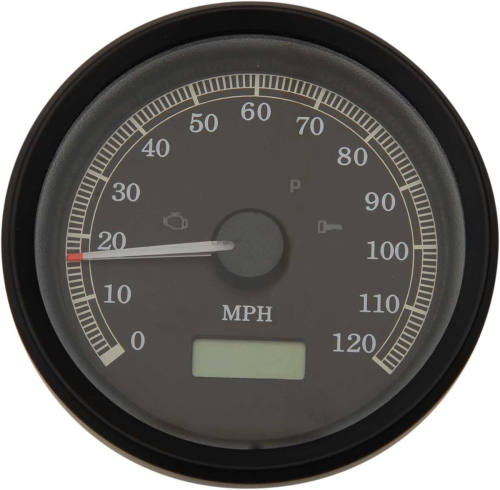 Drag Specialties - Drag Specialties Programmable 3-3/8in. Electronic Speedometer - 120mph - 2210-0389