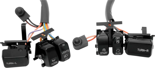Drag Specialties - Drag Specialties Handlebar Switch Kit - Black - 0616-0054