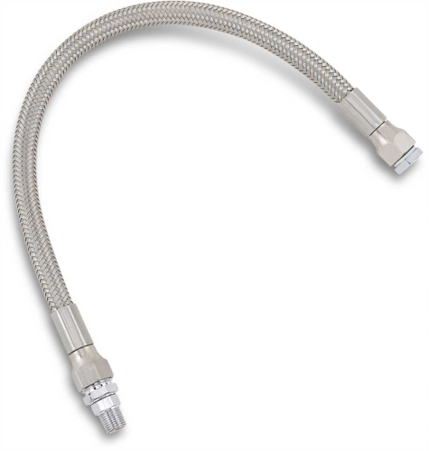 Drag Specialties - Drag Specialties Universal Stainless Steel Braided Oil Line - 13in. - 613