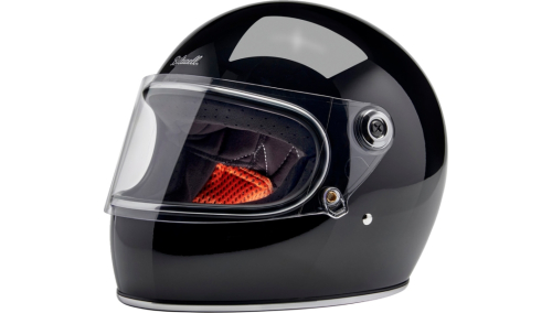 Biltwell Inc. - Biltwell Inc. Gringo S Solid Helmet - 1003-101-505 - Gloss Black - X-Large