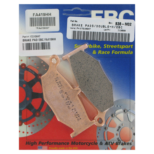 EBC - EBC Double-H Sintered Brake Pads - FA419HH