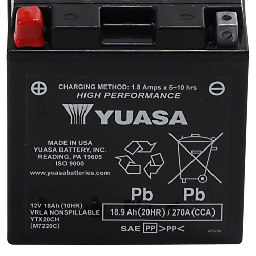 Yuasa - Yuasa High Performance Maintenance Free Battery - YTX20CH - YUAM7220C