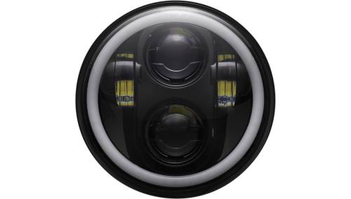 Custom Dynamics - Custom Dynamics 5.75in. LED Halo Headlamp - Black - CD-575-H-B