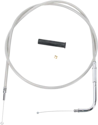 Drag Specialties - Drag Specialties Alternative Length Braided Throttle Cable - 43 1/2in. - 5332104B