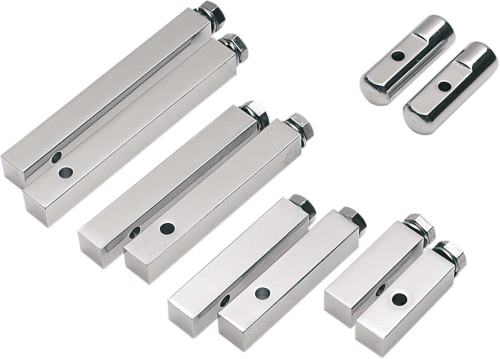 Drag Specialties - Drag Specialties 5/8in. Square Footpeg Mounting Blocks - 4in. - 17-0463SC2
