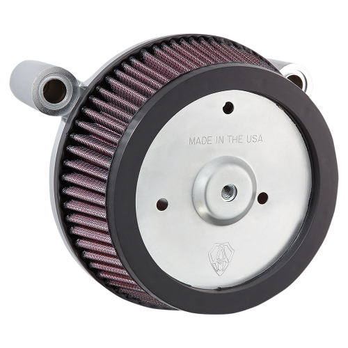 Arlen Ness - Arlen Ness Big Sucker Stage I Air Filter Kit - Plain Backing Plate - Red Filter - 18-505