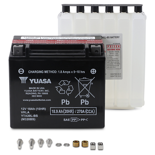 Yuasa - Yuasa Maintenance Free Battery - YTX20L-BS - YUAM320BS
