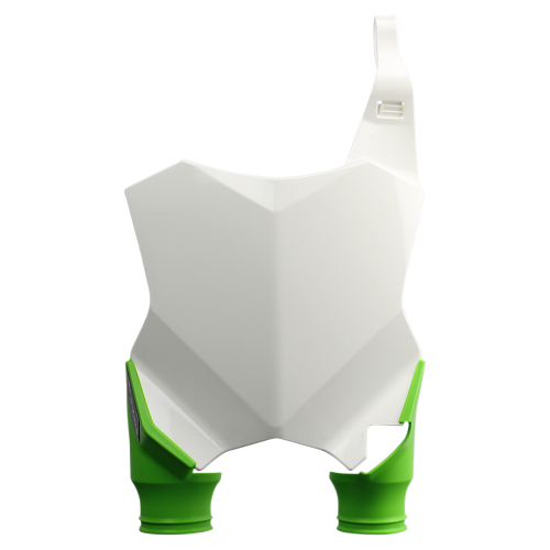 Acerbis - Acerbis Raptor Front Number Plate - White/Green - 2527431050