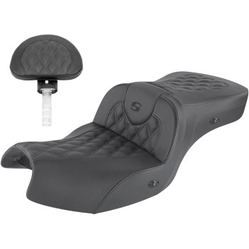 Saddlemen - Saddlemen Road Sofa LS Seat with Backrest - Heated - I20-06-182BRHCT