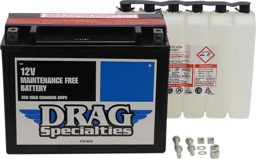 Drag Specialties - Drag Specialties AGM Maintenance-Free Battery - DTX24HL-BS