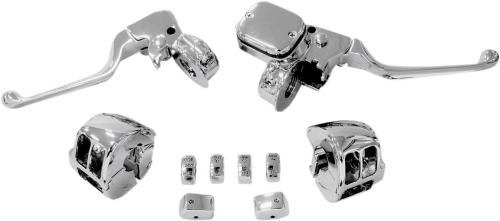 Drag Specialties - Drag Specialties Chrome Handlebar Control Kit with Mechanical Clutch without Switch - 0610-0533