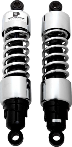 Progressive Suspension - Progressive Suspension 412 Series 13in. Shocks - Chrome - 412-4072C