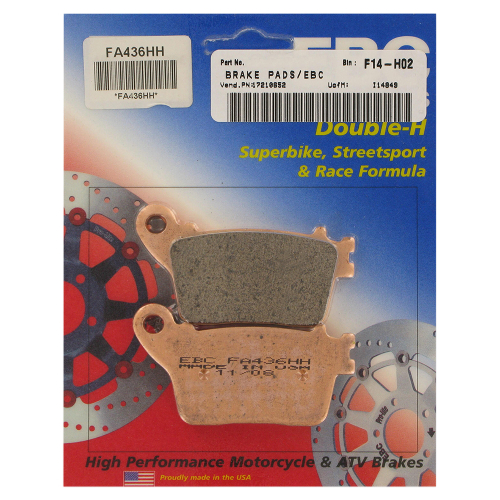 EBC - EBC Double-H Sintered Brake Pads - FA436HH