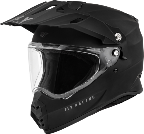 Fly Racing - Fly Racing Trekker Solid Helmet - F73-7036M - Matte Black - Medium