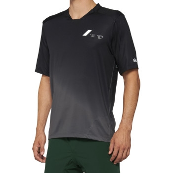 100% - 100% Celium Jersey - 40011-00002 - Black/Charcoal - Large