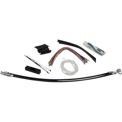Fat Baggers, Inc. - Fat Baggers, Inc. EZ Install Handlebar Kit - Black Braided - 109114-B