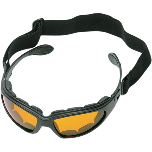 Bobster Eyewear - Bobster Eyewear GXR Sunglasses with Strap - GXR001A - Amber Lens
