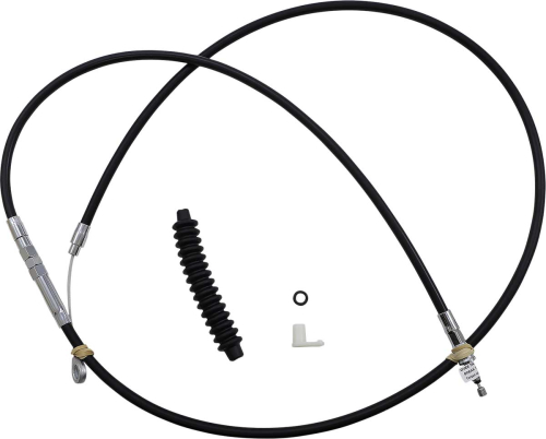 Drag Specialties - Drag Specialties Alternative Length Black Vinyl High Efficiency Clutch Cable - 74in. - 0652-2370