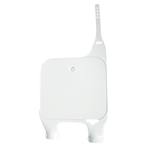 UFO Plastics - UFO Plastics Front Number Plate (Inverted Fork) - White - HO02629041