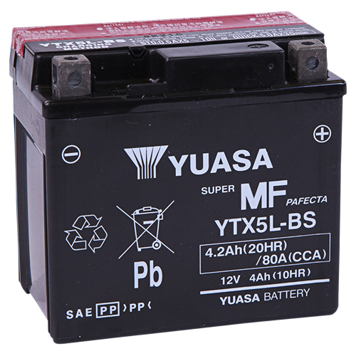 Yuasa - Yuasa Maintenance Free Battery - YTX5L-BS - YUAM32X5B