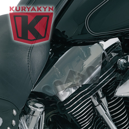 Kuryakyn - Kuryakyn AirMaster Saddle Shields - Reflective Smoke - 1186