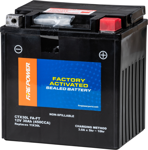 Fire Power - Fire Power AGM Factory Activated Sealed Battery - YIX30L - CTX30L (FA) FT