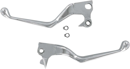 Drag Specialties - Drag Specialties Wide Blade Lever Set - Chrome - 0610-0127