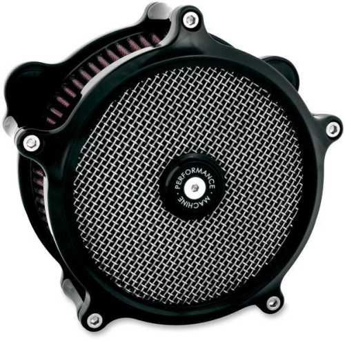 Performance Machine - Performance Machine Super Gas Air Cleaner - Black - 0206-2007-B