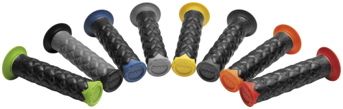 Spider Grips - Spider Grips SLT Grips - Black with Green Flange/End Color - SLT-K/B