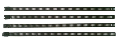 Cycle Performance - Cycle Performance Stainless Steel Tie Wraps - Ladder Style (.275in. W) - 8in. - Black - CPP/9078