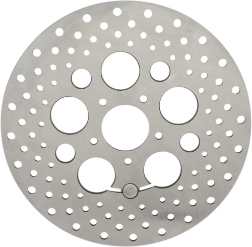 Drag Specialties - Drag Specialties Stainless Steel Drilled Brake Rotor - B06-0188AS