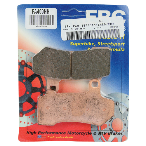 EBC - EBC Double-H Sintered Brake Pads - FA409HH