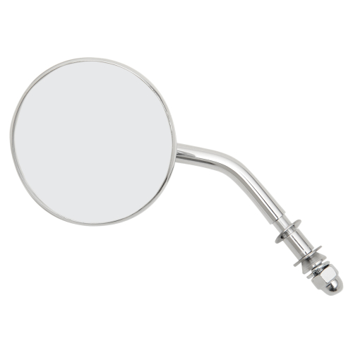 Emgo - Emgo 3in. Chrome Stamped Mirror - HD Style Stem Length 3in. - 20-06817