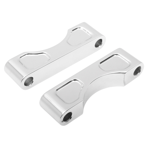 Klock Werks - Klock Werks Tire Hugger Front Fender Mounting Blocks for 21in. Tire - Chrome Finish - KWFS-01-0102-C