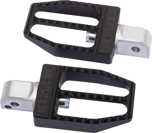 Thrashin Supply Company - Thrashin Supply Company Militant Passenger Footpegs - Black Anodized - TSC-2019-1-SR